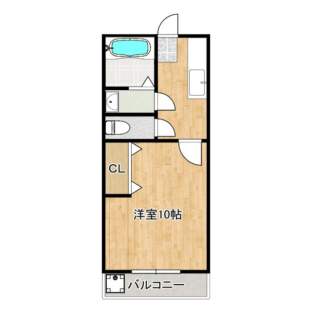 春月ビルの間取り|間取り図です
