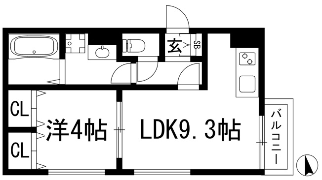 【間取り】 | 仮）La-Crea池田リーフィア