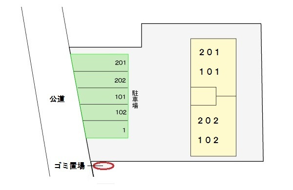 プラドールA2の駐車場
