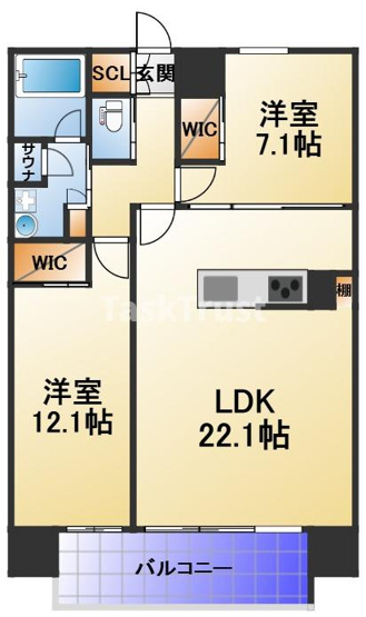 【間取り】 | プレジオ北浜