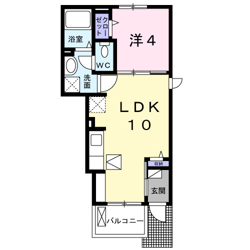 【間取り】 | パヴァーヌⅠ | 間取図