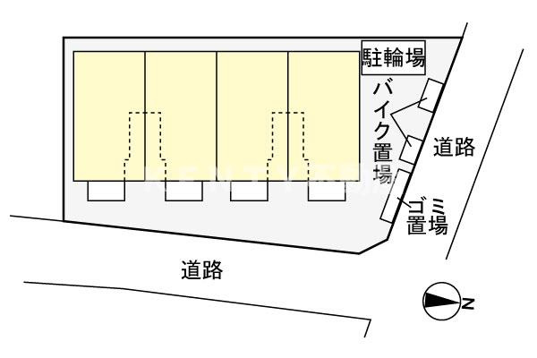 【区画図】 | パヴァーヌⅠ | 駐車場