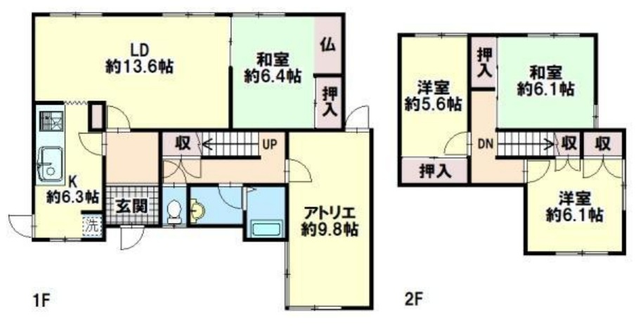 神戸市垂水区つつじが丘6丁目の間取り