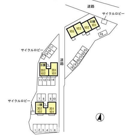 エル古城　 Ⅲの区画図|他社様掲載物件もまとめてご紹介、ご案内可能です(^^)/