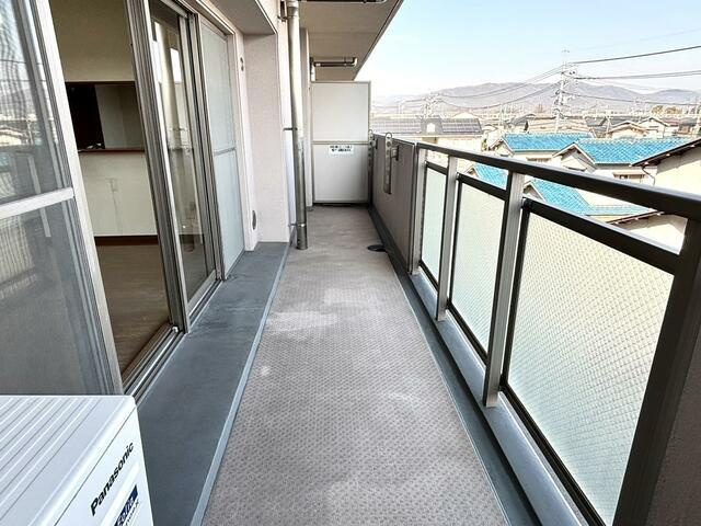 岡山市中区さいの中古マンションのバルコニー