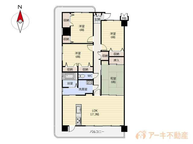 岡山市中区兼基の中古マンション