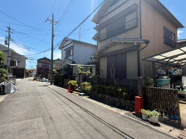 太秦組石町　新築参考プランA　建築条件付土地の前面道路含む現地写真