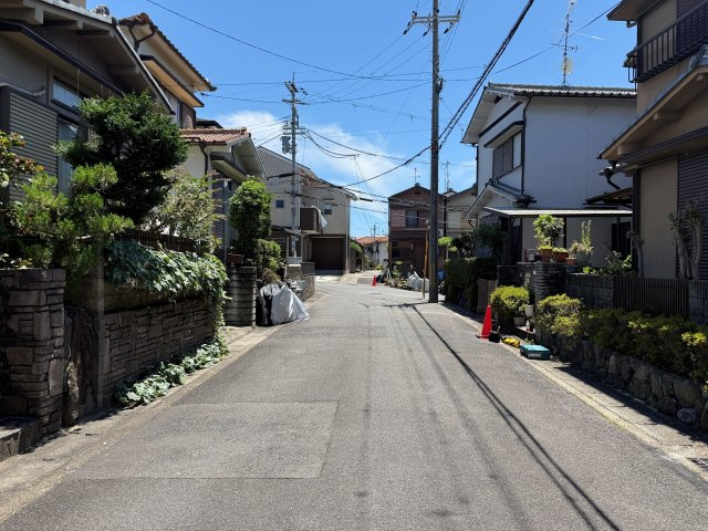 太秦組石町　新築参考プランA　建築条件付土地の前面道路含む現地写真