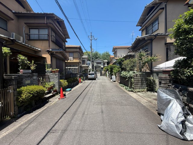 太秦組石町　新築参考プランA　建築条件付土地の前面道路含む現地写真