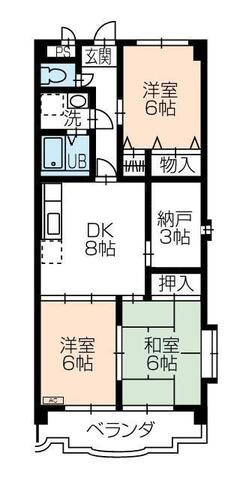 杉浦マンションの間取り