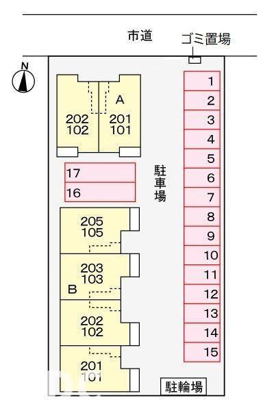 オイコス　オニロ　Ａの駐車場