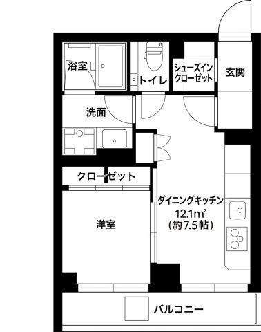noiful base 駒込の間取り|間取りです。