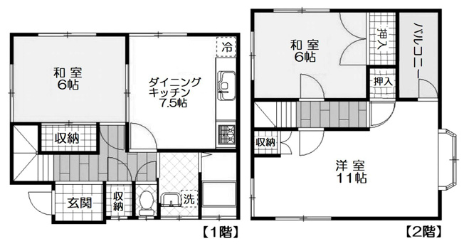 【間取り】 | 西大泉丁目貸家　15722
