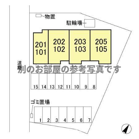 ラ・プラージュの区画図