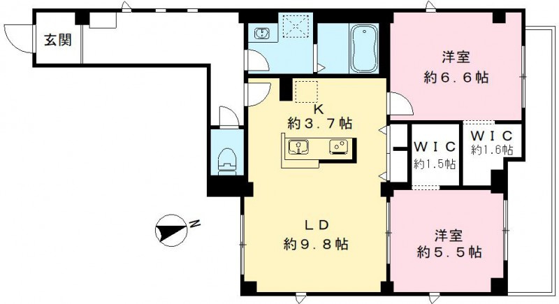 チェリッシュの間取り