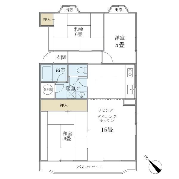コーポ栗林の間取り