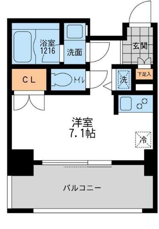 プライマル三軒茶屋　ペット相談　三軒茶屋エリア　オートロックの間取り