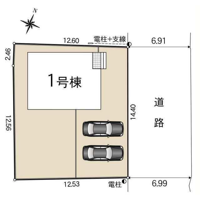 クレイドルガーデン宇部市昭和町 第2の区画図