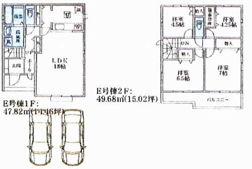 相模原市中央区宮下本町1丁目　新築戸建全6棟の間取り