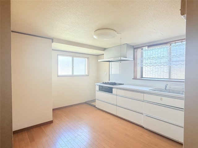的形戸建ての居間・リビング