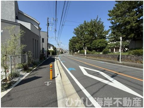 茅ヶ崎市柳島海岸　新築戸建　全19区画の前面道路含む現地写真|現地外観