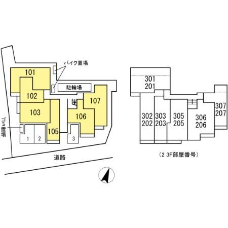 セレスティア中央　Ⅱの区画図