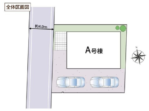 船橋市丸山2丁目132番の区画図