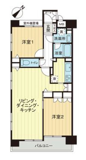 レジネッタ江戸堀の間取り