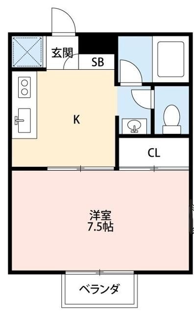 コートサイドアベニューＨ棟の間取り