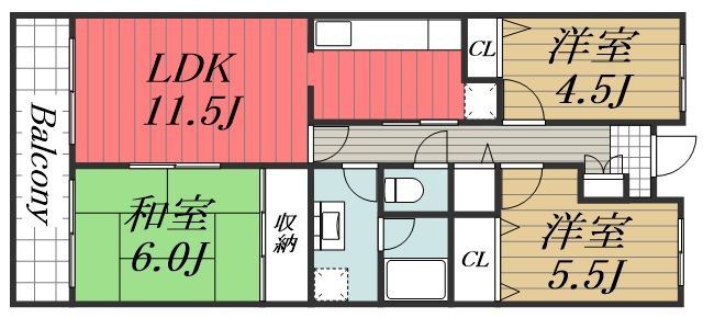 【間取り】 | ソシアル検見川2