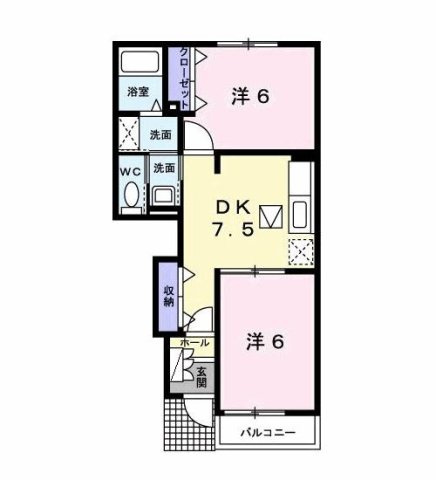 【間取り】 | エピナールＢ
