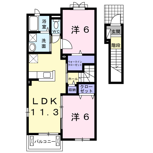 ベルクレールの間取り