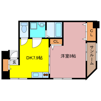 【間取り】 | スカイコート大津中央Ⅱ