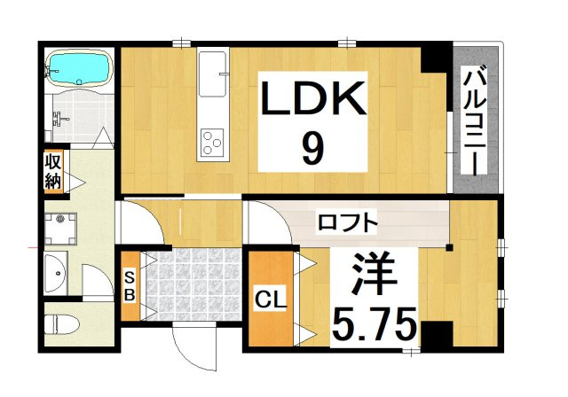 クレインコート夙川の間取り