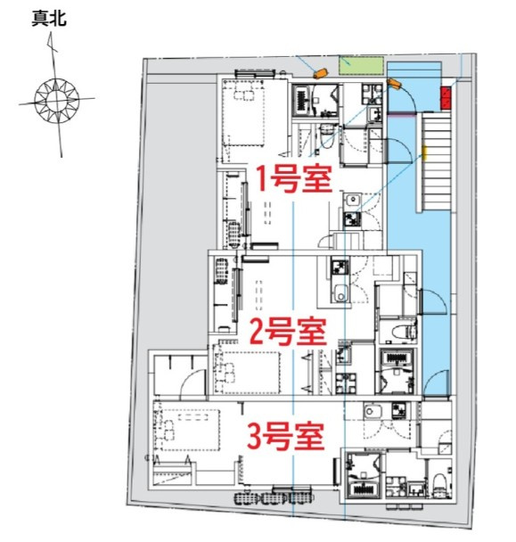 robot home 新小岩の区画図