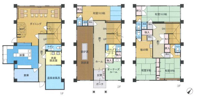 K0190Z　桜坂別荘地売ペンションの間取り