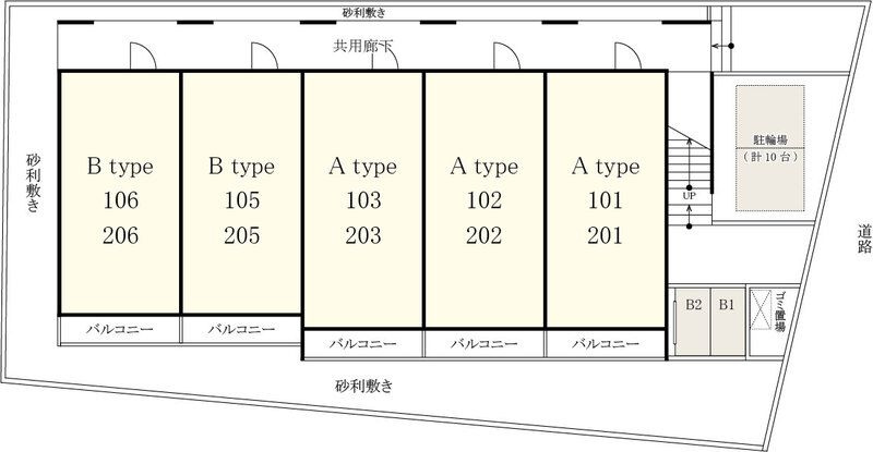 リブリ・ルーエの区画図