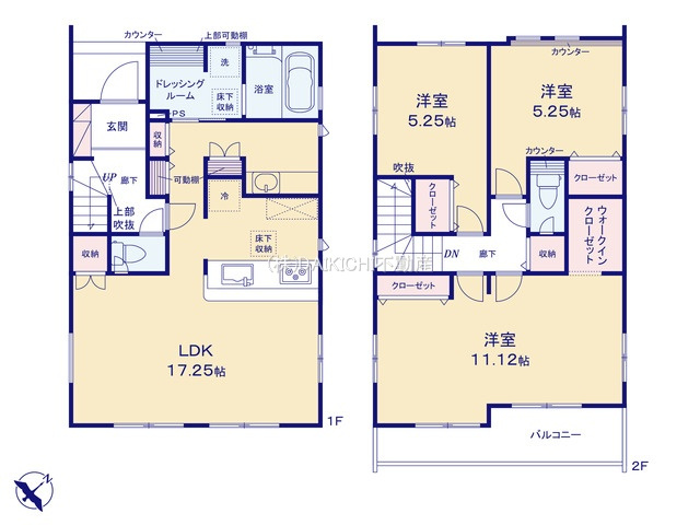【区画図】 | 坂戸市千代田2丁目5期　ブルーミングガーデン　新築戸建　全5棟　2号棟
