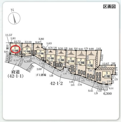 【区画図】 | リーブルガーデン富田林市梅の里１丁目 | 区画図