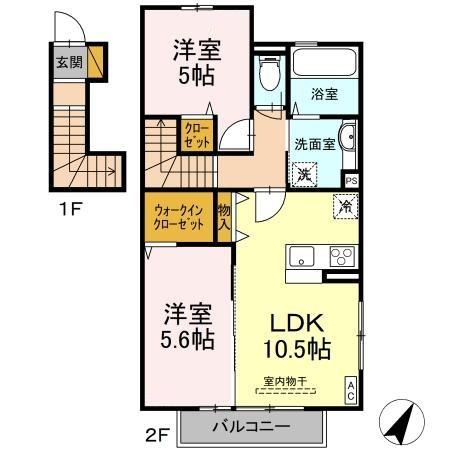 【間取り】 | ル・ソレイユⅡ | 間取り
