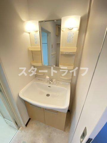 大阪市淀川区木川東４丁目の賃貸マンションの洗面所