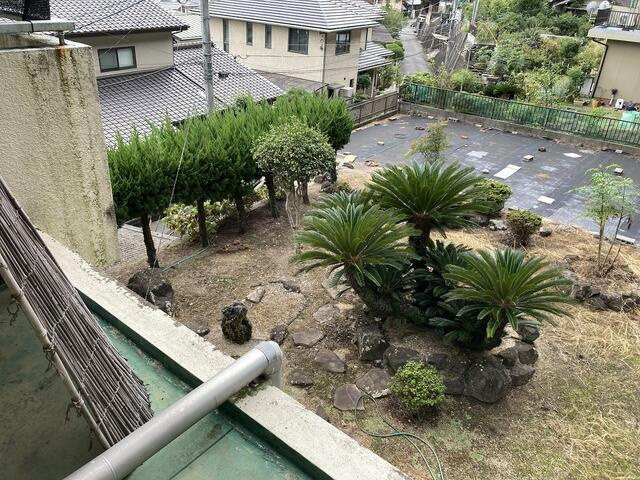 岡山市北区津島東４丁目の中古一戸建の庭