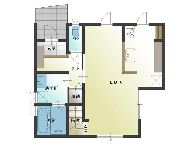 岡山市北区津島西坂２丁目の中古一戸建の間取り