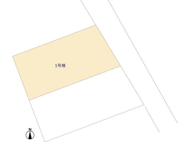岡山市北区大安寺中町の新築一戸建の区画図|1号棟区画図
