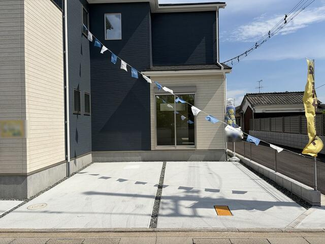 岡山市北区撫川の新築一戸建のバルコニー|外観です。
