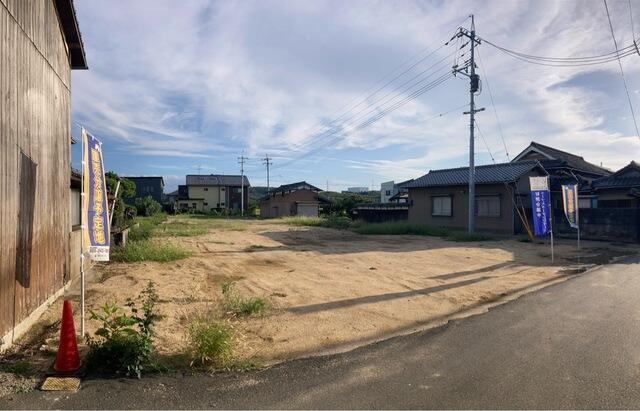 岡山市北区撫川の新築一戸建の前面道路含む現地写真|（1号棟）