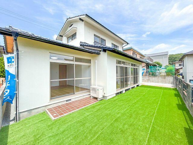 岡山市北区津高の中古一戸建の庭|価格には消費税、リフォーム費…