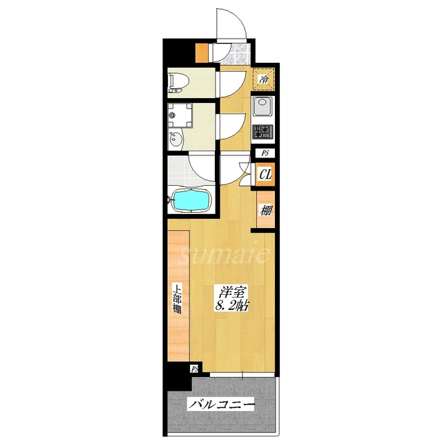 フュージョナル赤羽EASTの間取り|西向きのお部屋です！