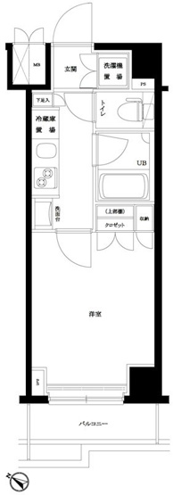 【間取り】 | ルーブル蒲田九番館
