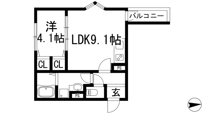 【間取り】 | 仮）La-Crea池田リーフィア